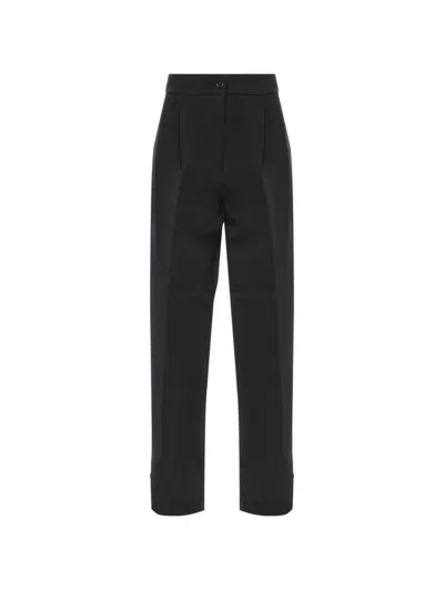 The Frankie Shop Black Polyester Spandex Trousers