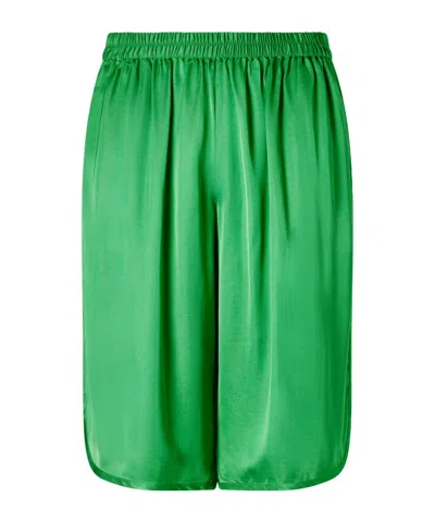 The Frankie Shop Elastic Waistband Shorts In Green