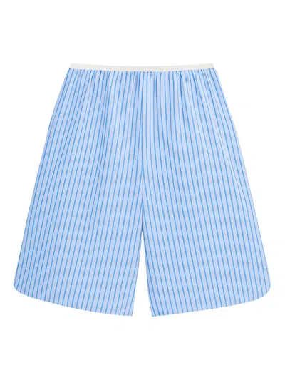 The Frankie Shop Elegant Bermuda Shorts In Blue