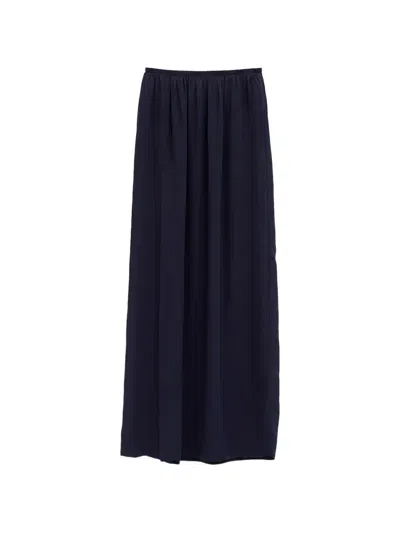 The Frankie Shop Elie Elasticated-waist Maxi Skirt In Blue
