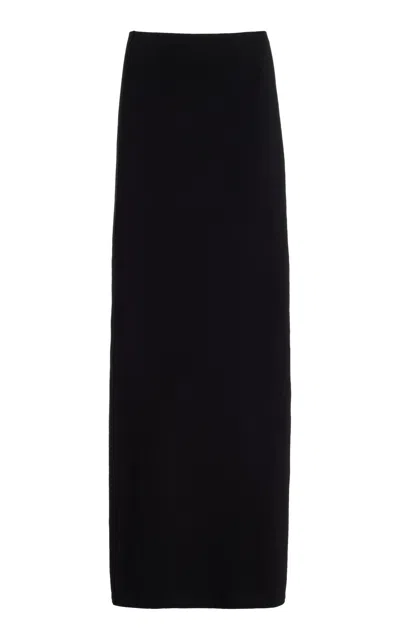 The Frankie Shop Ella Jersey Maxi Skirt In Black