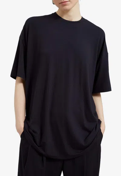 The Frankie Shop Ella Oversized T-shirt In Black