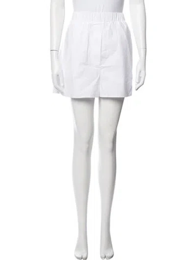 Pre-owned The Frankie Shop Embroidered Accent Pajamas In White