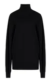The Frankie Shop Eve Wool Sweater In Black