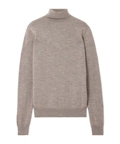 The Frankie Shop Eve Wool Turtleneck Sweater In Gray