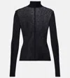 The Frankie Shop Evren Cotton Turtleneck Top In Black