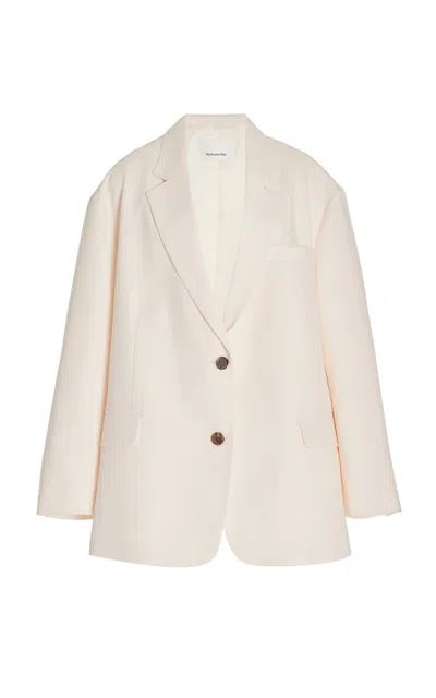 The Frankie Shop Exclusive Bea Oversized Woven Blazer In Pink