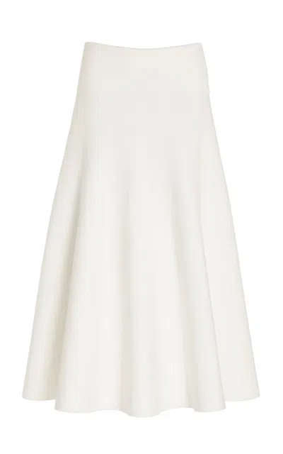 The Frankie Shop Exclusive Gabrielle Knit Midi Skirt In White