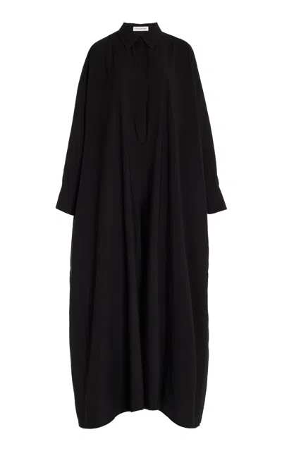 The Frankie Shop Exclusive Gatsby Oversized Woven Jumpsuit In Black