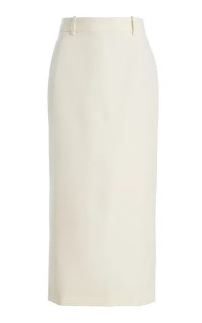 The Frankie Shop Exclusive Gema Twill Midi Pencil Skirt In Neutral