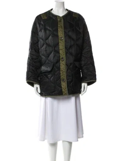 Pre-owned The Frankie Shop Faux Fur Jacket In Black