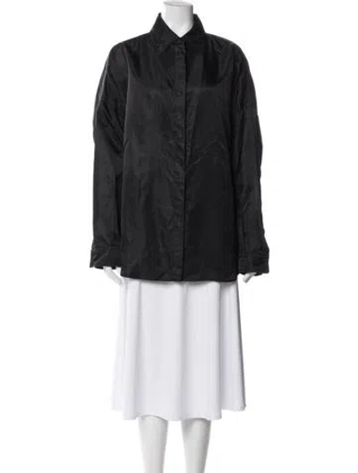 Pre-owned The Frankie Shop Faux Fur Jacket In Black