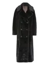 The Frankie Shop Faux Fur Joni Coat In Black