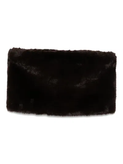 The Frankie Shop Faux Fur Scarf In Brown