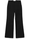 The Frankie Shop Frankie Shop Womens Black Kit Flared-leg Mid-rise Satin Trousers In Black