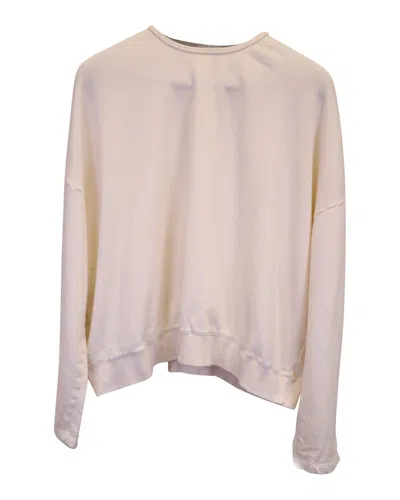 The Frankie Shop Frankie Shop Jaimie Sweatshirt In Ivory Cotton In White