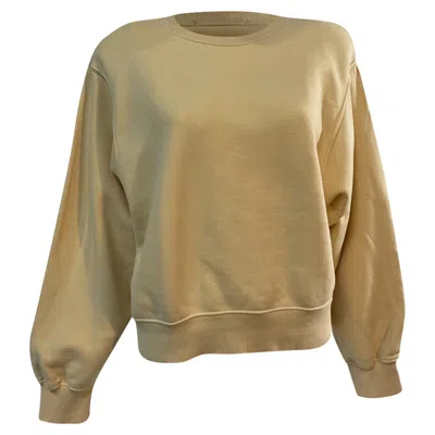 The Frankie Shop Frankie Shop Vanessa Sweater In Yellow Cotton In Brown