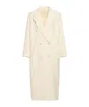 THE FRANKIE SHOP GAIA DOUBLE BREAST WOOL BLEND LONG COAT