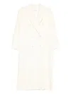 The Frankie Shop Gaia Double-breasted Coat In White