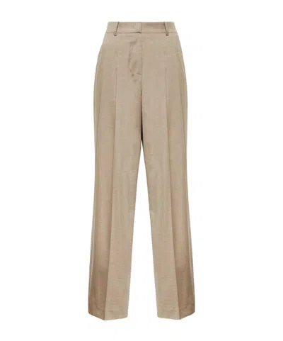 The Frankie Shop Gelso High-rise Wide-leg Pants In Brown