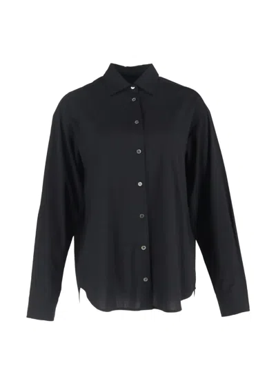 Pre-owned The Frankie Shop Gelso Oversized Shirt In Black