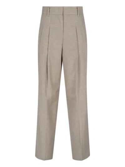 The Frankie Shop 'gelso' Wide Pants In Brown