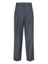 The Frankie Shop Gelso Pleated Tencel-blend Straight-leg Pants In Gray