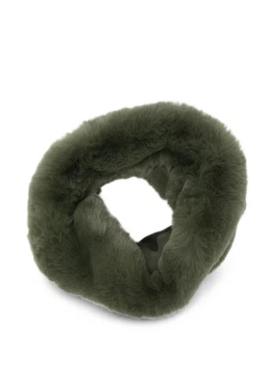 The Frankie Shop Ginevra Faux-fur Scarf In Green