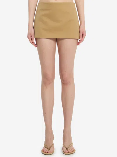 The Frankie Shop Hera Mini Skirt In Nude