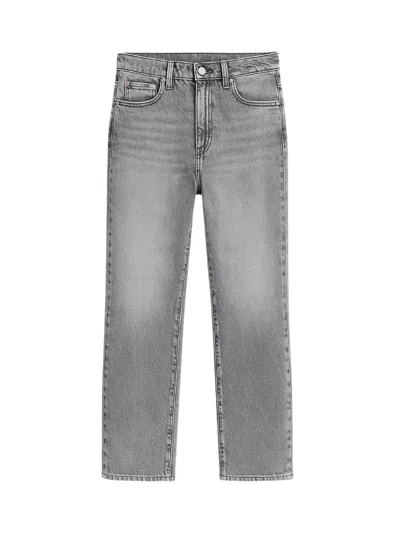 The Frankie Shop Gray Cotton Denim Straight Leg Jeans