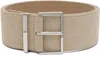 The Frankie Shop Gray Evro Suede Leather Belt