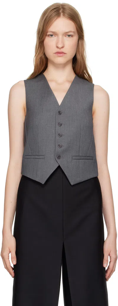 THE FRANKIE SHOP GRAY GELSO VEST