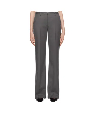 The Frankie Shop Gray Lyra Flared Trousers