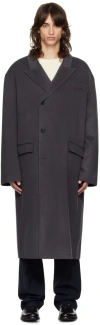 THE FRANKIE SHOP GRAY PAXTON WOOL COAT