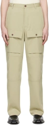 The Frankie Shop Green Grant Cargo Pants In Slate Green