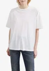 The Frankie Shop Harper Soft Organic Cotton T-shirt In White