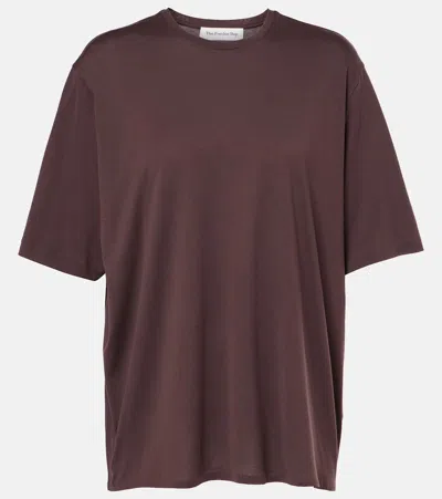 THE FRANKIE SHOP HARPER COTTON JERSEY T-SHIRT