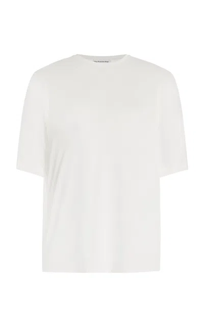 The Frankie Shop Harper Soft Organic Cotton T-shirt In White