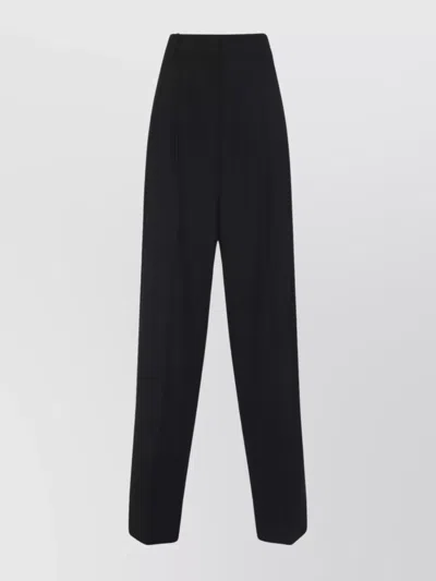 THE FRANKIE SHOP HIGH WAIST WIDE LEG PLEATED TROUSERS