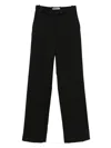 The Frankie Shop Belt Loop Casual Pants In Black