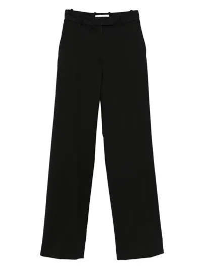 The Frankie Shop Belt Loop Casual Pants In Black