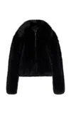 The Frankie Shop Hope Faux Fur Jacket In Black