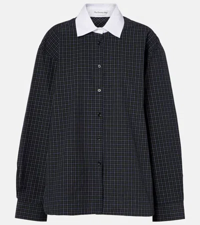 The Frankie Shop Hylan Checked Cotton Shirt In Multi