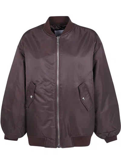 The Frankie Shop Jacket Bomber "astra" In Brown