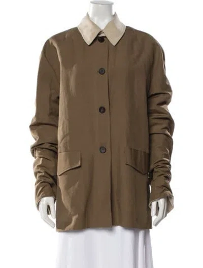 Pre-owned The Frankie Shop Jacket In Brown