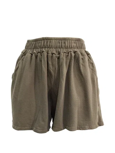 Pre-owned The Frankie Shop Jaimie Track Shorts In Brown