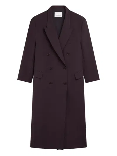 THE FRANKIE SHOP JANE DOUBLE-BREASTED LONG COAT