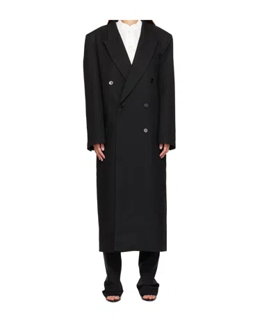 The Frankie Shop Jane Long Coat In Animal Print