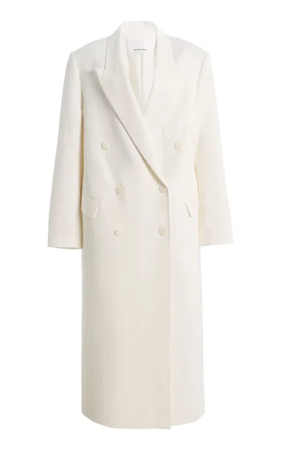 The Frankie Shop Jane Long Coat In White