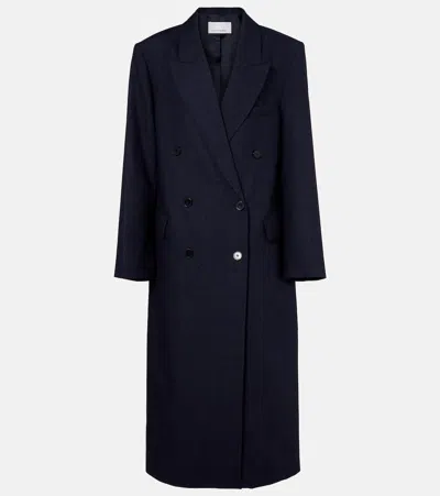 The Frankie Shop Jane Virgin Wool Coat In Black